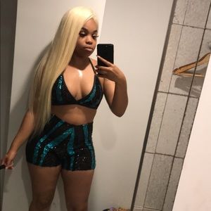 Sequins birthday two piece